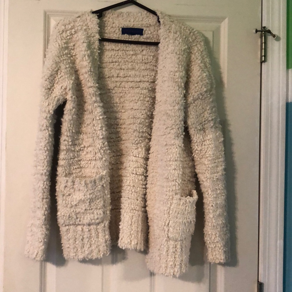 Furry Cardigan with pockets